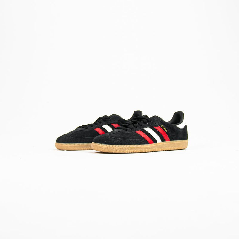 Adidas Samba OG Black Bestca Gum Red White Shoe Sneaker Trainer