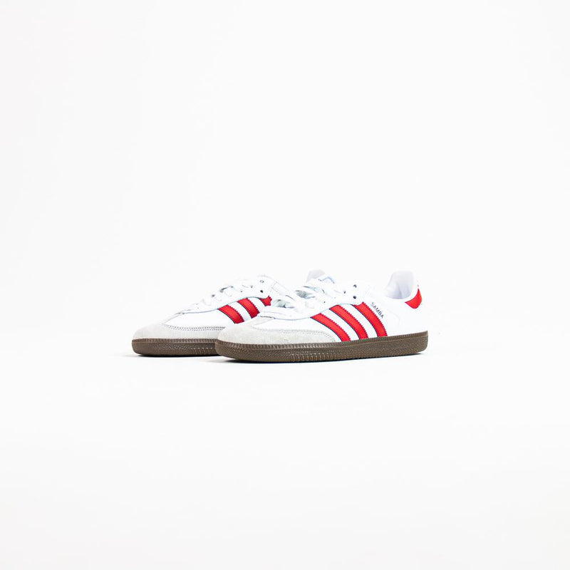 Adidas Samba OG White Scarlet Red Gum Shoe Sneaker Trainer