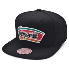 Mitchell And Ness San Antonio Spurs '99 NBA Finals Black Gray Pink Snapback Hat