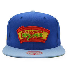 Mitchell And Ness San Antonio Spurs '99 NBA Finals Blue Sky Orange Lime Snapback