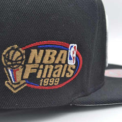 Mitchell And Ness San Antonio Spurs '99 NBA Finals Black Gray Pink Snapback Hat