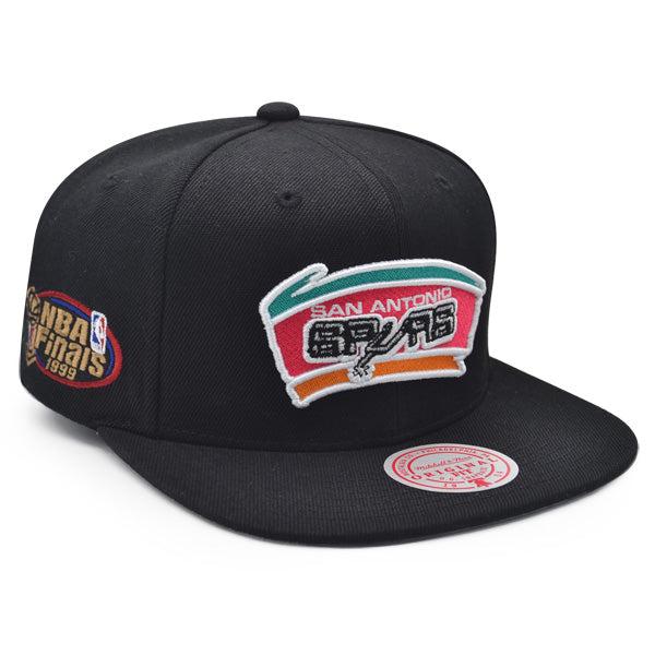 Mitchell And Ness San Antonio Spurs '99 NBA Finals Black Gray Pink Snapback Hat