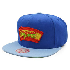 Mitchell And Ness San Antonio Spurs '99 NBA Finals Blue Sky Orange Lime Snapback