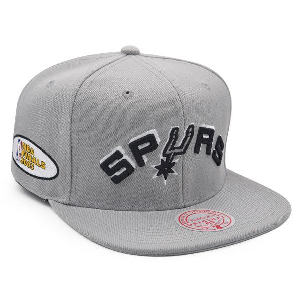 Mitchell And Ness San Antonio Spurs '03 NBA Finals Snapback Gray Black Snapback