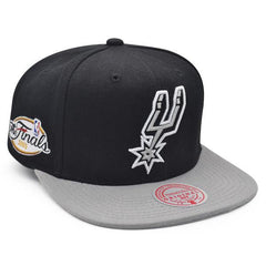 Mitchell And Ness San Antonio Spurs '05 NBA Finals Champions Black Gray Snapback