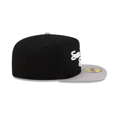 New Era San Antonio Spurs Dashmark Mesh Black Gray Green 59Fifty 5950 Fitted Hat