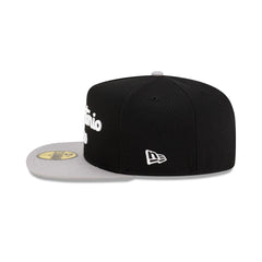 New Era San Antonio Spurs Dashmark Mesh Black Gray Green 59Fifty 5950 Fitted Hat