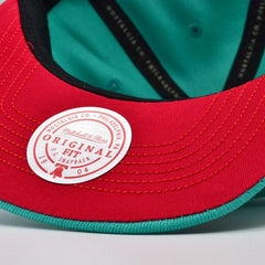 Mitchell And Ness San Antonio Spurs NBA FRONT LOADED Teal Red Patch Snapback Hat