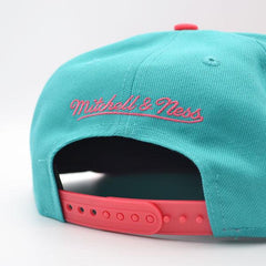 Mitchell And Ness San Antonio Spurs JUMBOTRON Teal Pink Gray Patch Snapback Hat