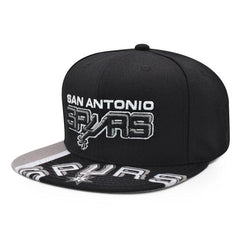 Mitchell And Ness San Antonio Spurs SWINGMAN POP Black White Gray Patch Snapback