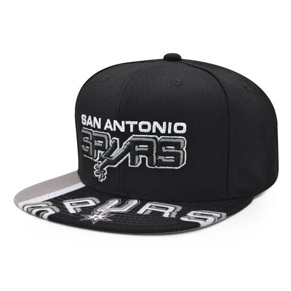 Mitchell And Ness San Antonio Spurs SWINGMAN POP Black White Gray Patch Snapback