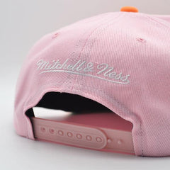 Mitchell And Ness San Antonio Spurs SWEET SHERBERT Pink Orange Lime Snapback Hat