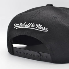 Mitchell And Ness San Antonio Spurs HYPER LOOPS Black White Gray Patch Snapback