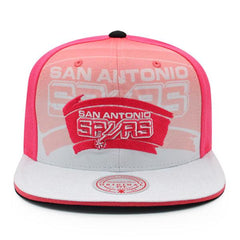 Mitchell And Ness San Antonio Spurs '12 NBA DRAFT DAY Pink White Black Snapback