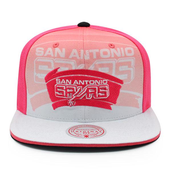 Mitchell And Ness San Antonio Spurs '12 NBA DRAFT DAY Pink White Black Snapback