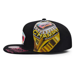 Mitchell and Ness San Antonio Spurs SUPER REMIX Black Pink Teal Gray Snapback