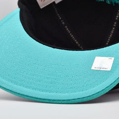 Mitchell And Ness San Antonio Spurs NBA REFLECTIVE Black Teal Pink Snapback Hat