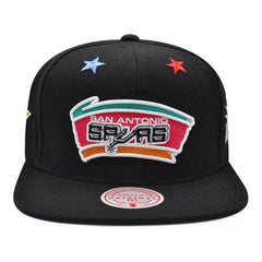 Mitchell And Ness San Antonio Spurs NBA '97 TOP-STAR Black Pink Green Snapback