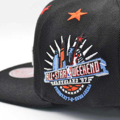 Mitchell And Ness San Antonio Spurs NBA '97 TOP-STAR Black Pink Green Snapback