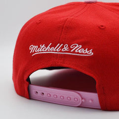 Mitchell And Ness San Antonio Spurs SWEET HEART Red Pink Patch Snapback Cap Hat