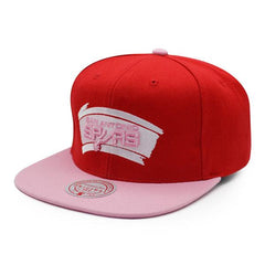 Mitchell And Ness San Antonio Spurs SWEET HEART Red Pink Patch Snapback Cap Hat