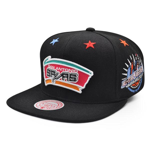 Mitchell And Ness San Antonio Spurs NBA '97 TOP-STAR Black Pink Green Snapback