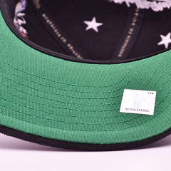 Mitchell And Ness San Antonio Spurs NBA '97 TOP-STAR Black Pink Green Snapback