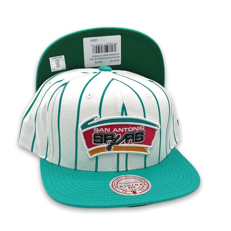Mitchell and Ness San Antonio Spurs NCAA Teal Green Red 9Fifty 950 Patch