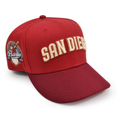 New Era San Diego Padres 40th ANNI Pinot Cardinal Pink 59Fifty 5950 Patch Fitted