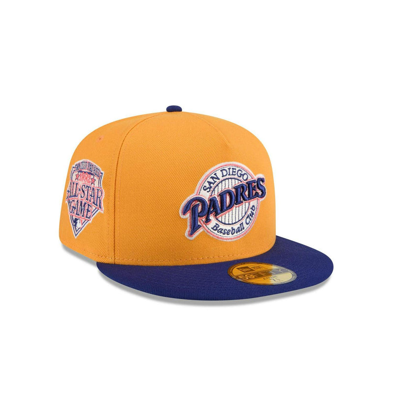 New Era San Diego Padres '92 ASG Gold Blue Gray 59Fifty 5950 Patch Fitted Hat