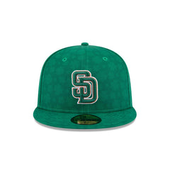 New Era San Diego Padres St. Patrick's Day 2025 Green Gray 59Fifty 5950 Fitted