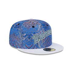 New Era San Diego Padres Jacquard Crown White Gray 59Fifty 5950 Patch Fitted Hat