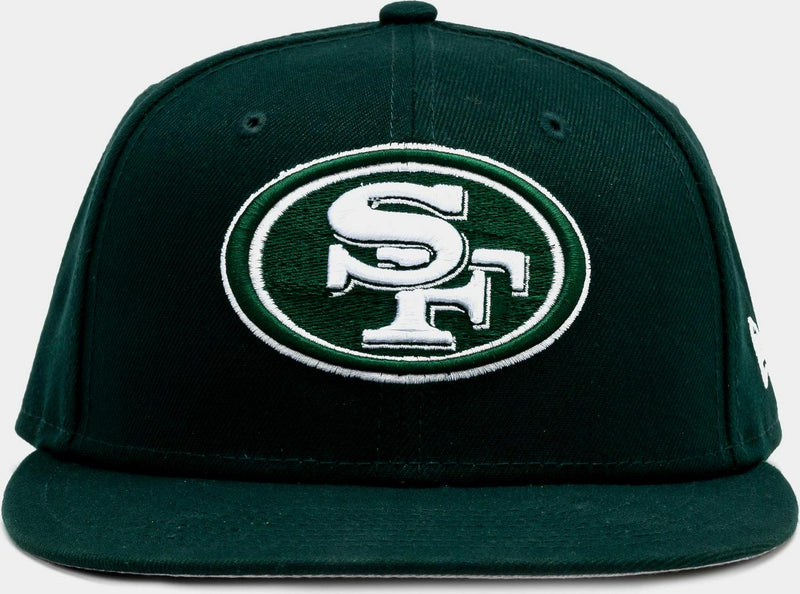 New Era San Francisco 49ers Green White 59Fifty 5950 Patch Fitted Cap Hat