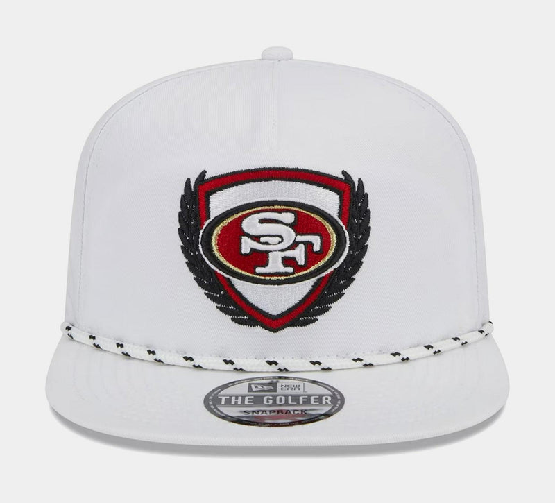 New Era San Francisco 49ers Golfer White Red Black 9Fifty 950 Patch Snapback