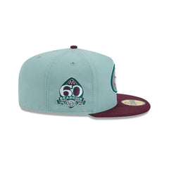 New Era San Francisco 49ers Beach Kiss Blue Gray 59Fifty 5950 Patch Fitted Hat