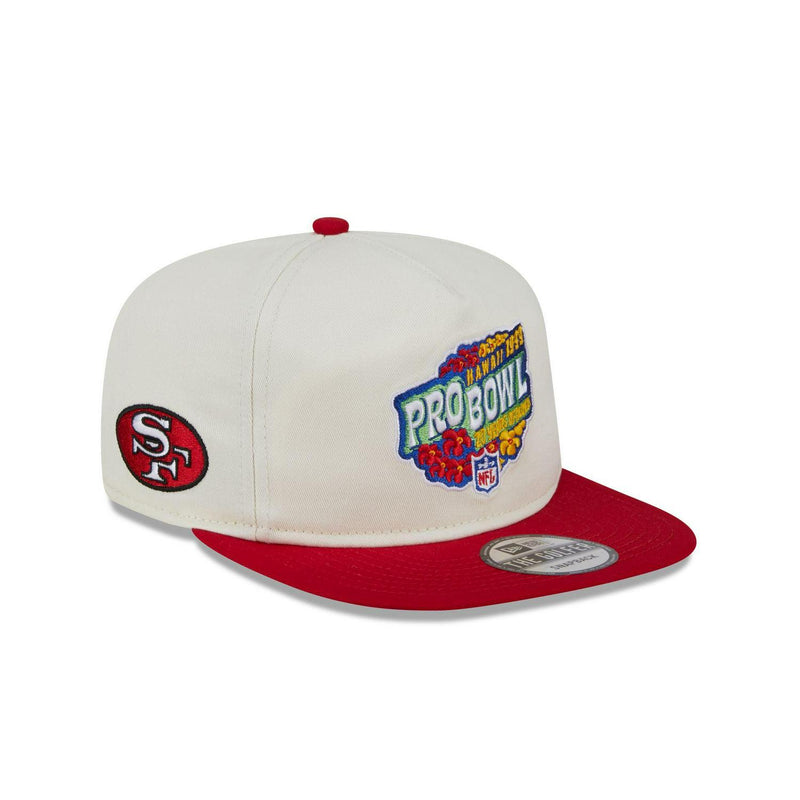 New Era San Francisco 49ers Pro Bowl White Red Yellow Blue Patch Golfer Hat