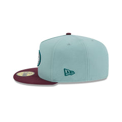 New Era San Francisco 49ers Beach Kiss Blue Gray 59Fifty 5950 Patch Fitted Hat