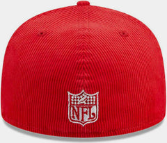 New Era San Francisco 49ers Corduroy Red White Yellow 59Fifty 5950 Patch Fitted