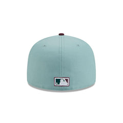 New Era San Francisco Giants Beach Kiss Blue Gray 59Fifty 5950 Patch Fitted Cap