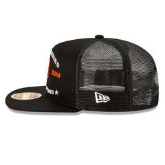 New Era San Francisco Giant Trucker Black White Orange 9Fifty 950 Patch Snapback