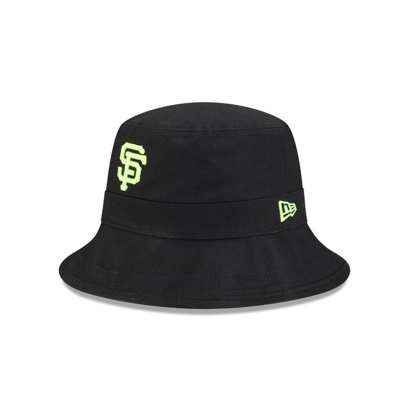 New Era San Francisco Giants Hi Vis Black Green Doodle Bucket Hat