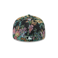 New Era SF Giants Floral Jacquard Black White Gray 59Fifty 5950 Patch Fitted Hat