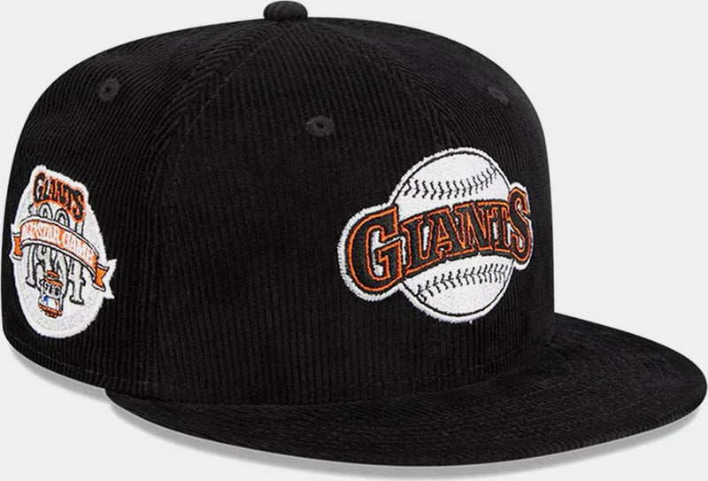 New Era San Francisco Giants Corduroy White Orange 59Fifty 5950 Patch Fitted