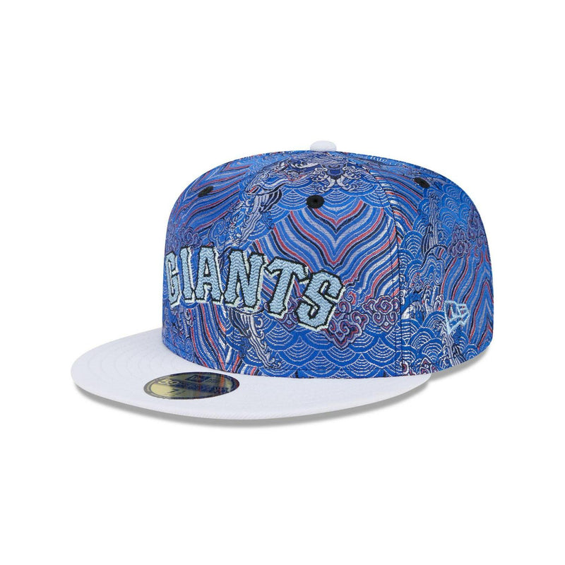 New Era San Francisco Giants Jacquard Crown White Gray 59Fifty 5950 Patch Fitted