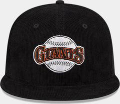 New Era San Francisco Giants Corduroy White Orange 59Fifty 5950 Patch Fitted