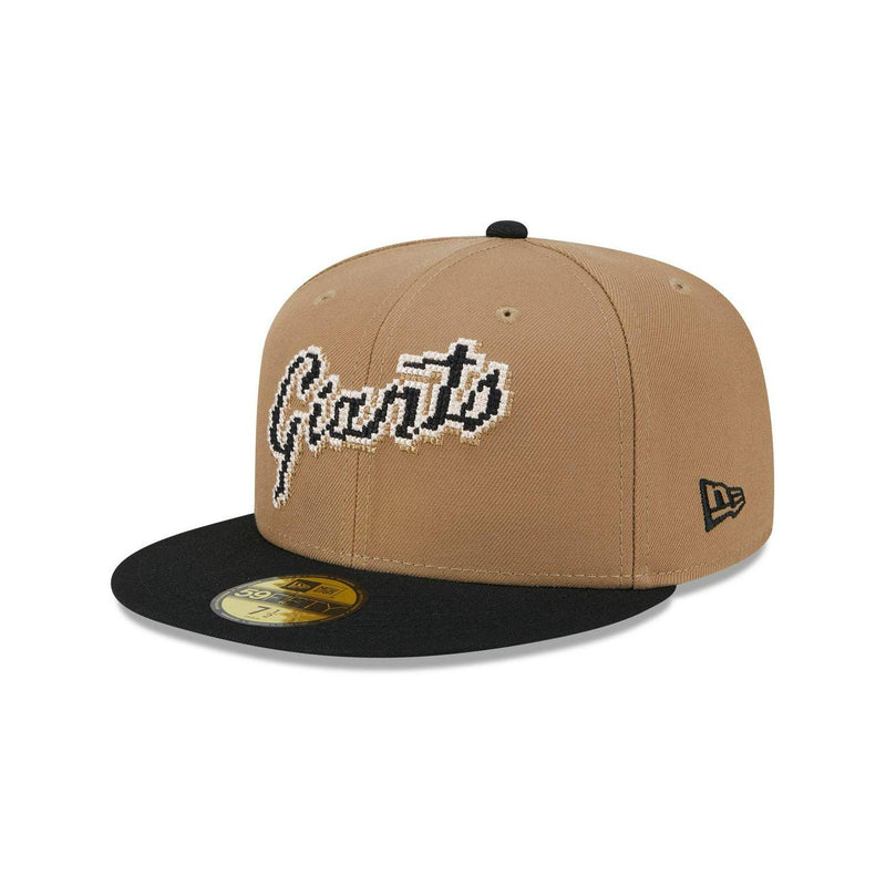 New Era San Francisco Giants Brown Black Gray 59Fifty 5950 Patch Fitted Cap Hat