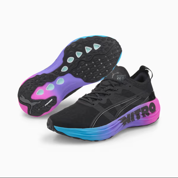 Puma ForeverRun Nitro Sunset Black Luminous Blue Purple Shoe Sneaker Trainer