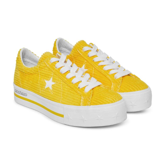 WMNS Converse MadeMe One Star Platform Ox Vibrant Yellow 561393C Shoe Sneaker