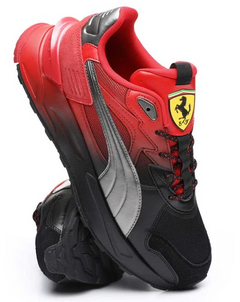 Puma X Ferrari Mirage Sport Black Red Silver Grey Yellow Sneaker Shoe Trainer