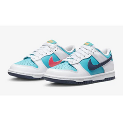 Nike Dunk Low Retro Thunder Blue White Black Pink HF4850-345 Sneaker Shoe